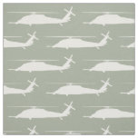 HH-60 Pave Hawk Silhouette White on Sage Fabric