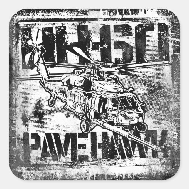 HH-60 Pave Hawk Square Stickers Sticker (Front)
