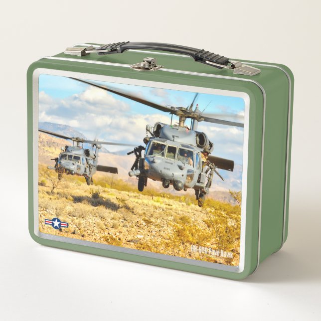 HH-60G PAVE HAWK METAL LUNCH BOX (Front)