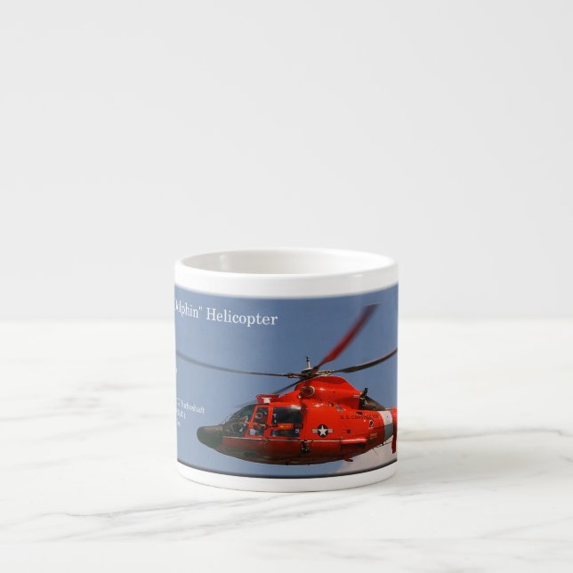 HH 65C Dolphin Helicopter espresso mug (Front)