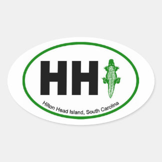 HHI Aligator Euro Oval Sticker