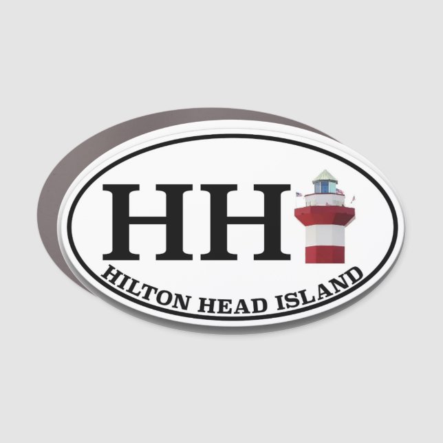 HHI Hilton Head Island Car Magnet (Front)