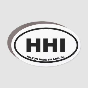 HHI Hilton Head Island Car Magnet