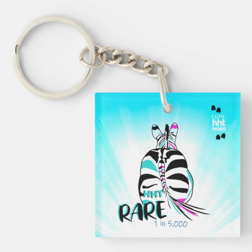 HHT Rare Zebra Keychain