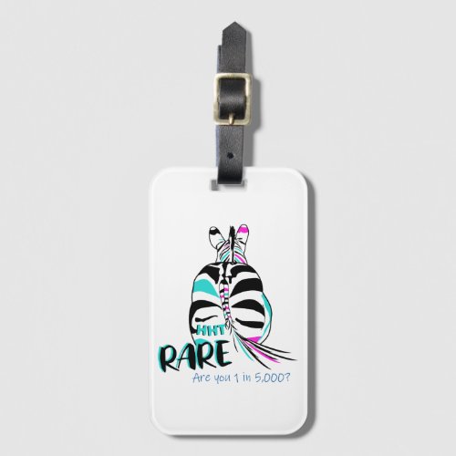 HHT Rare Zebra Luggage Tag