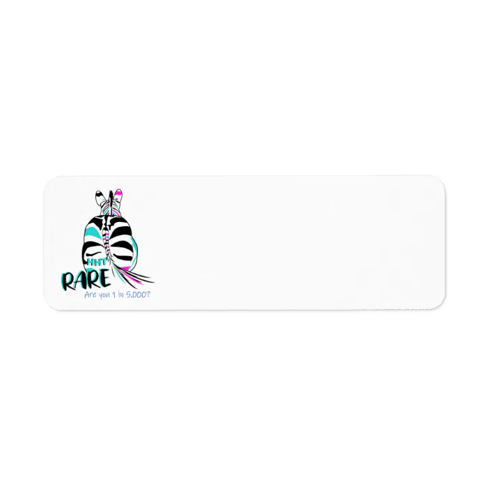 30 Custom Zebra Heart Personalized Address Labels