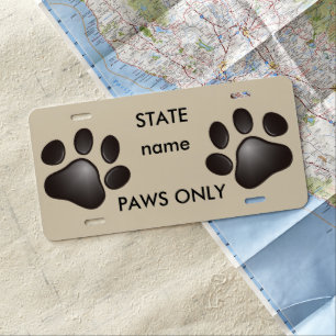 HI4PAW club License Plate