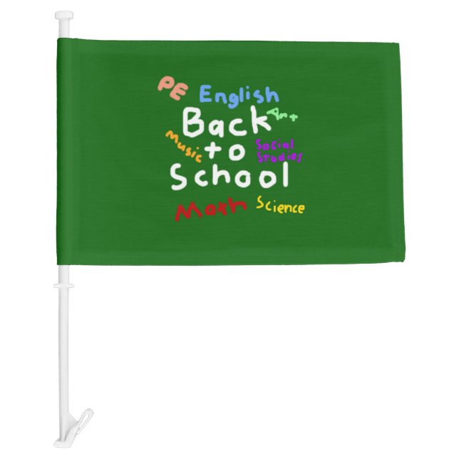 HI54EDU Back to School Car Flag (Front)