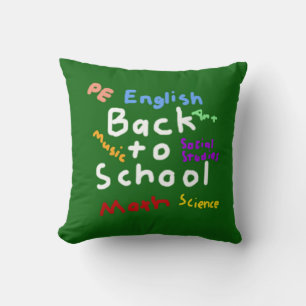 HI54EDU Back To School Throw Pillow