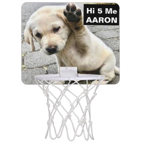 Hi 5 Me AARON Puppy Mini Basketball Hoop