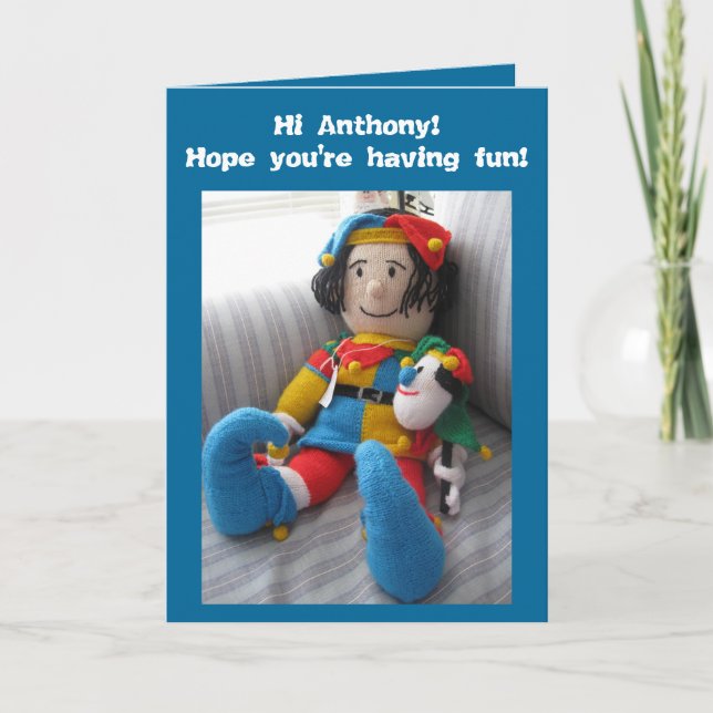 Hi Anthony#6 Letterpress Thank You Card (Front)