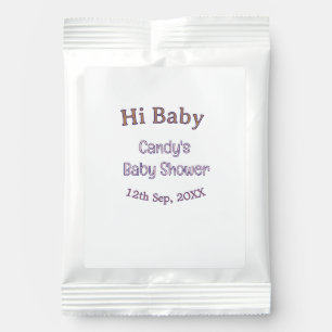 hi baby shower blue name date maron modern trendy margarita drink mix