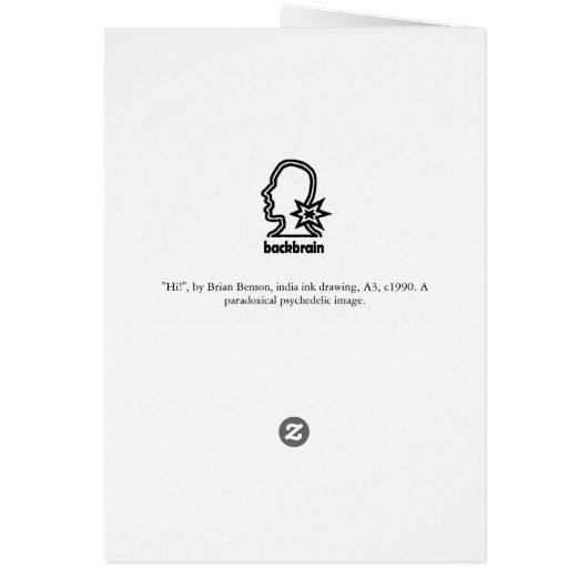 "Hi!", by Brian Benson (Back)