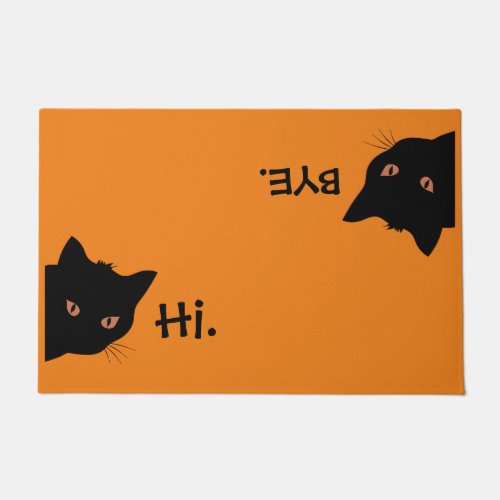Hi Bye Cat Doormat New Home Gift Wedding Gift