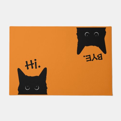 Hi Bye Cat Doormat New Home Gift Wedding Gift
