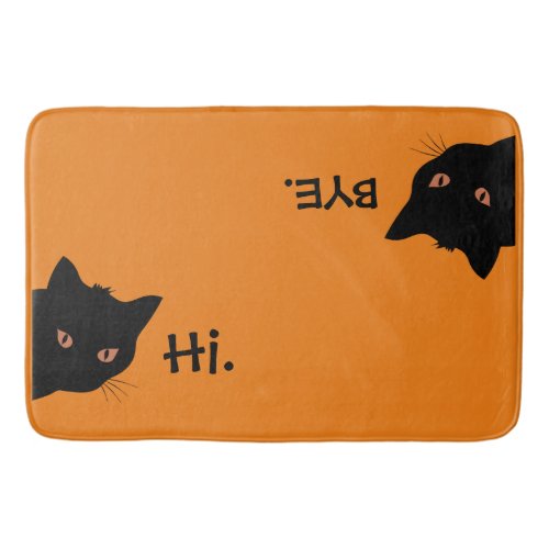 Hi Bye Cat Doormat New Home Gift Wedding Gift Bath Mat