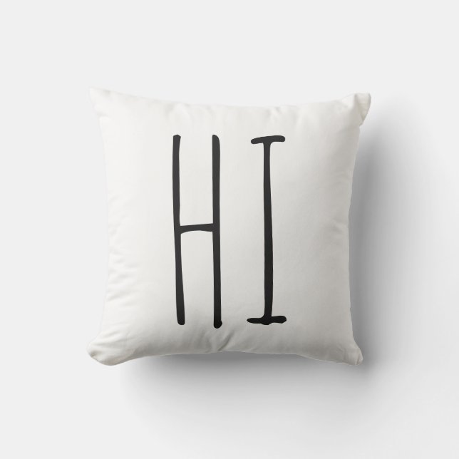 HI / BYE OUTDOOR PILLOW (Front)