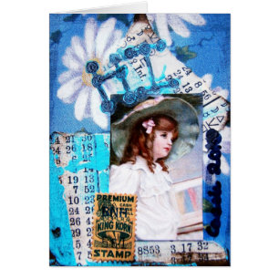 Hi Collage Vintage Child Cards