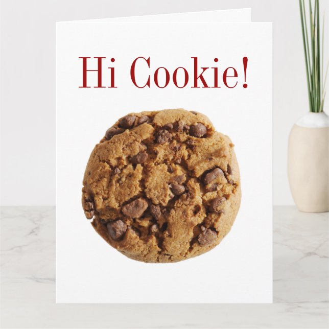 Hi Cookie BIG Greeting Card - SRF (Front)