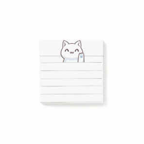 Hi cute cat simple post-it notes