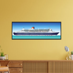 Hi-detailed cruise ship canvas print