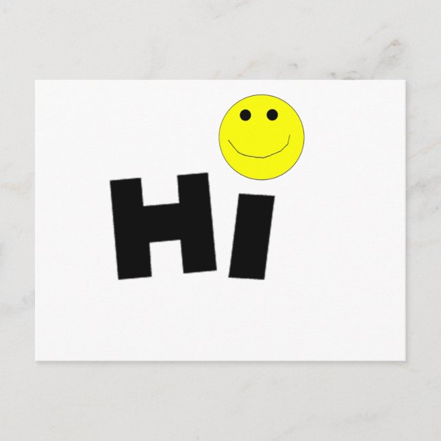 Hi Face Postcard (Front)