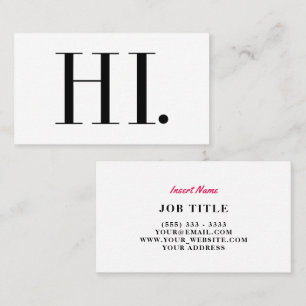 Hi Fashion Chic Business Card
