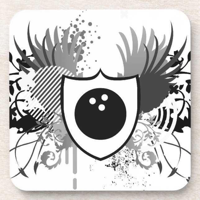 hi-fi bowling beverage coaster (Front)