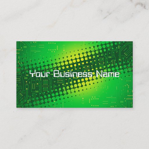 Customizable hi-fi cpu business card template