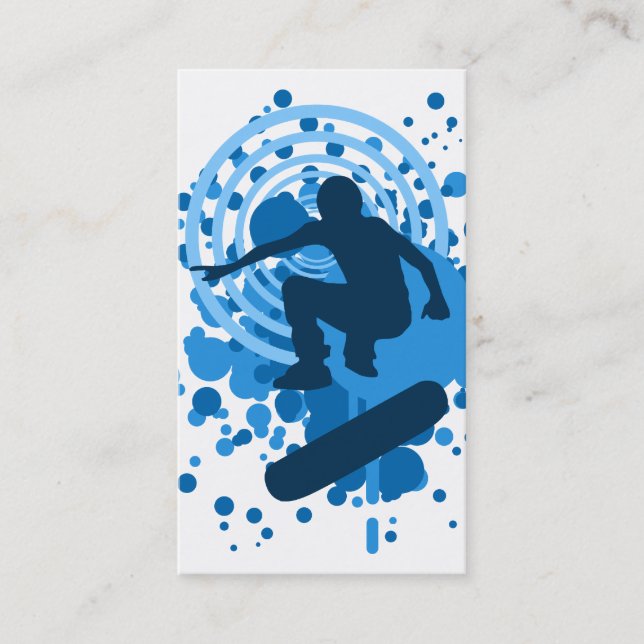 hi-fi skateboard bubbles business card (Front)
