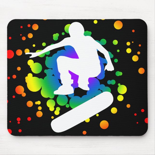 hi-fi skateboarding : bubbles : mouse pad (Front)