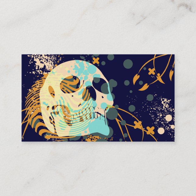 hi-fi skull business card (Front)