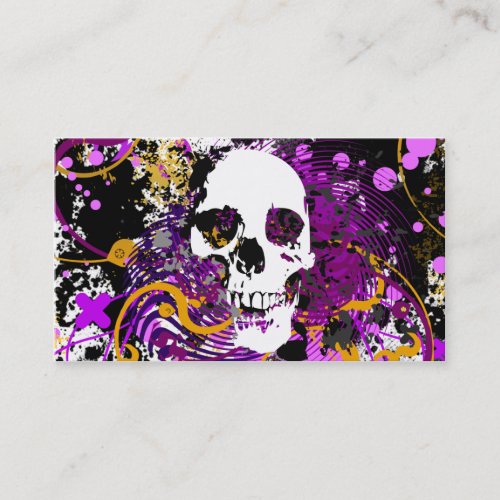 hi-fi skull business card templates