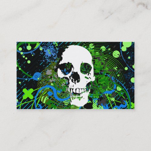hi-fi skull business card templates