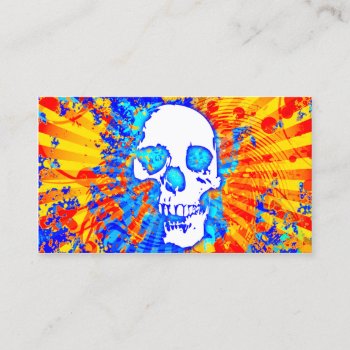 Hi-fi Skull Business Card by asyrum at Zazzle