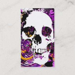 hi-fi skull business card