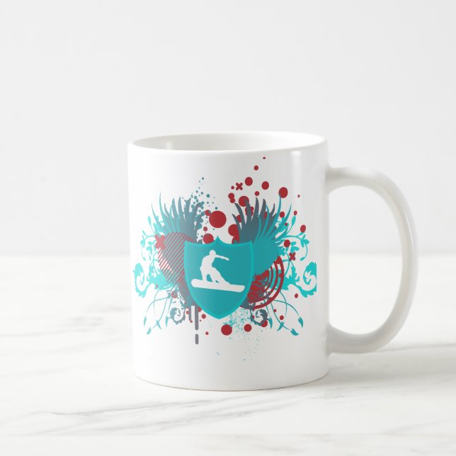 hi-fi snowboard coffee mug (Right)