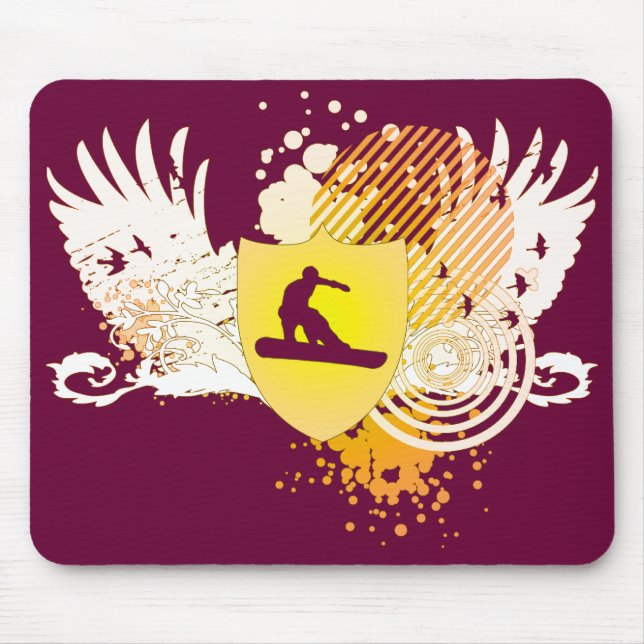 hi-fi snowboard mouse pad (Front)