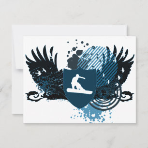 hi-fi snowboarder invitation