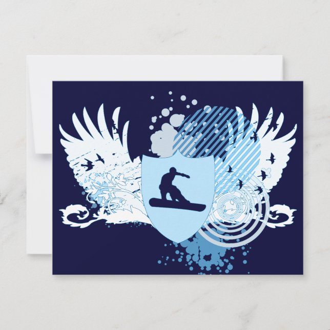 hi-fi snowboarder invitation (Front)