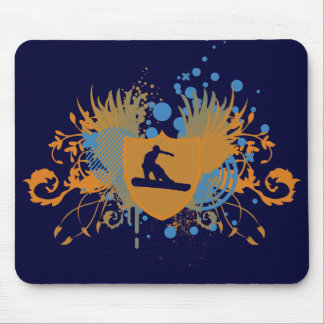 hi-fi snowboarding. mouse pad
