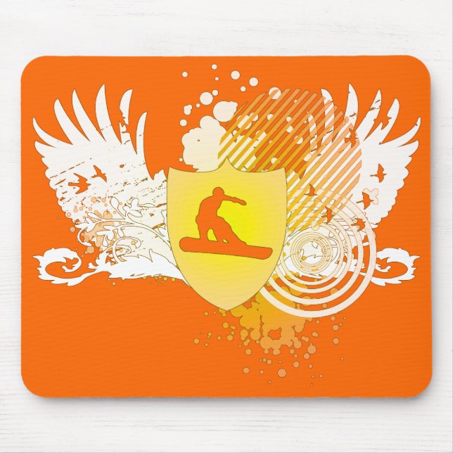 hi-fi snowboarding. mouse pad (Front)