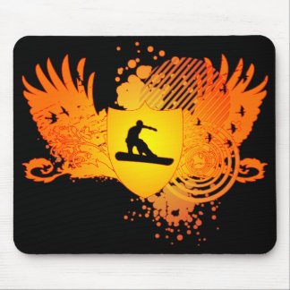 hi-fi snowboarding. mouse pad