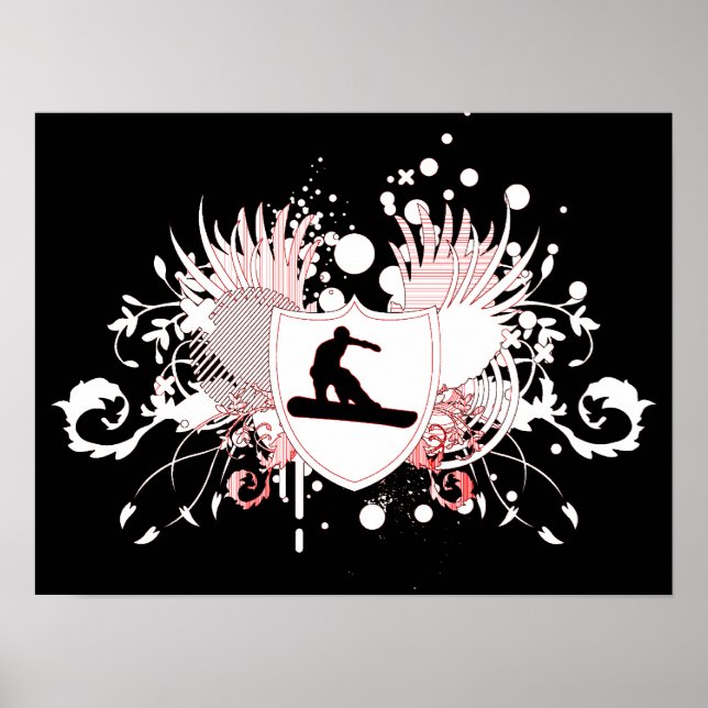 hi-fi snowboarding poster (Front)