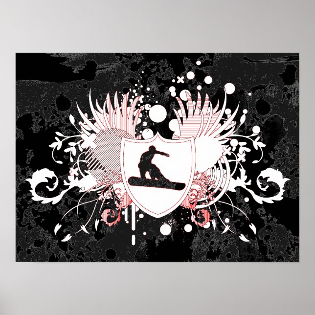 hi-fi snowboarding poster (Front)