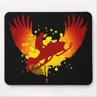 hi-fi snowmobiling mouse pad