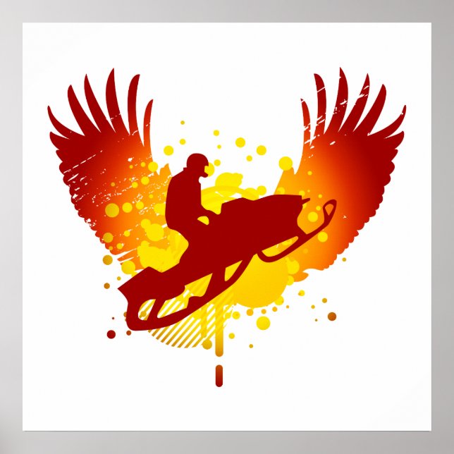 hi-fi snowmobiling poster (Front)