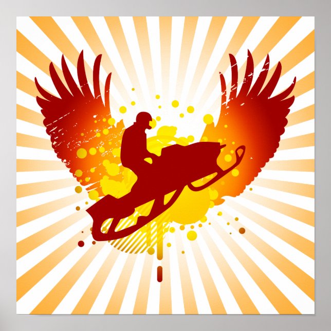 hi-fi snowmobiling poster (Front)