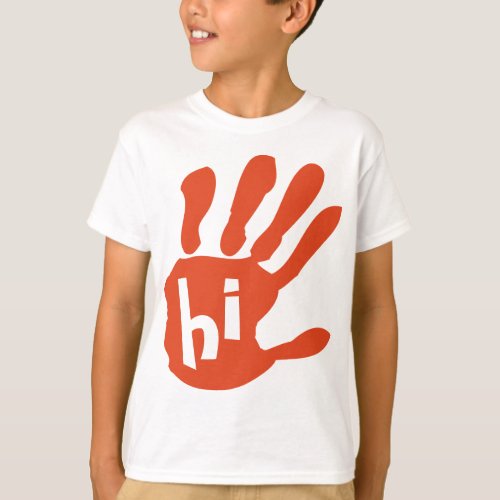 Hi five basic kids shirt