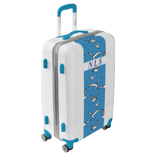 Hi Flying Birds. Personalise with Monogram Luggage (Rotated Left)
